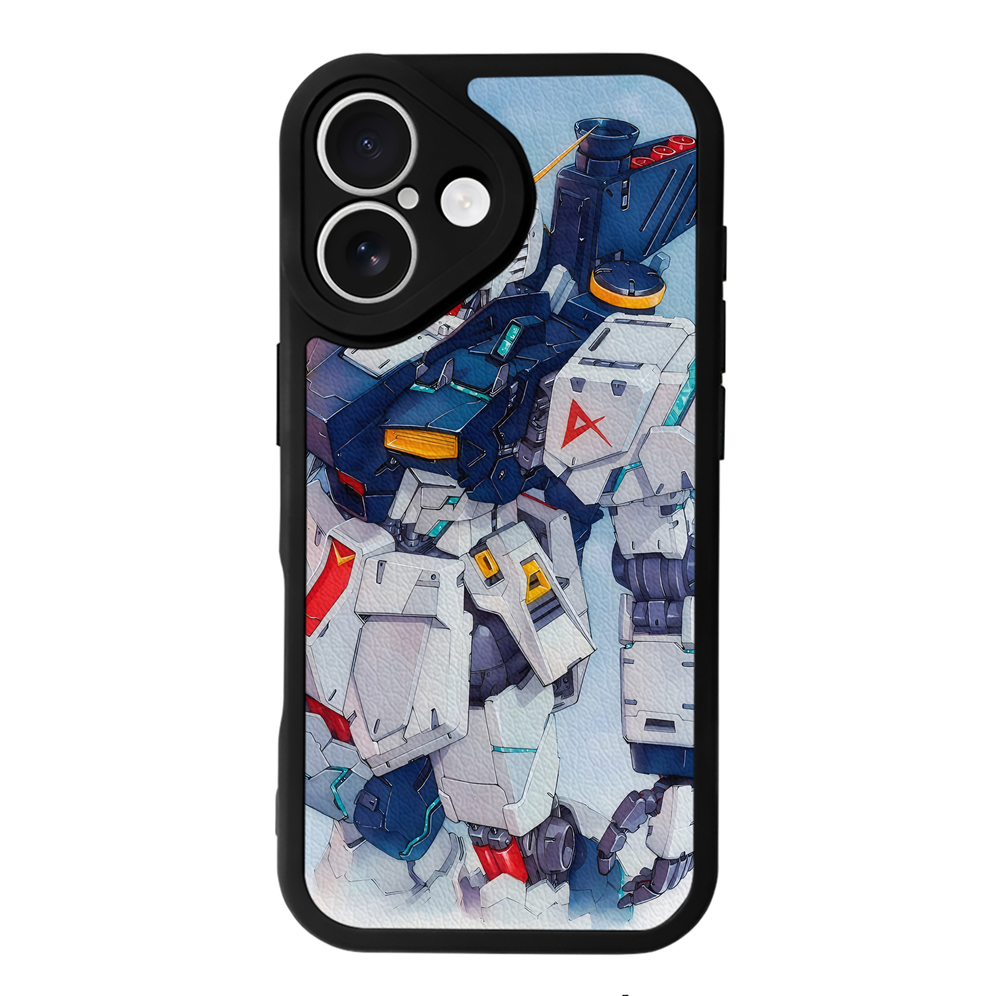 （画像用） 機動戦士ガンダム Mobile Suit Gundam 【iPhone 16シリーズ対応】シリコンスマホケース（レザー調） 材質：シリコン